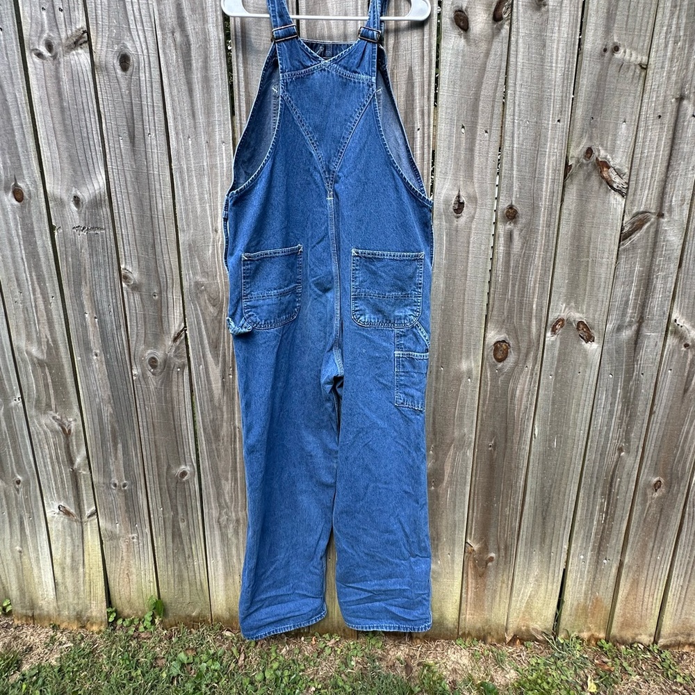 Carhartt Men's Blue Denim Overalls - Picture 9 of 10